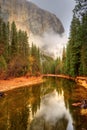 Merced River Yosemite Valley Royalty Free Stock Photo