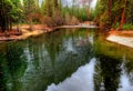 Merced River Yosemite Valley Royalty Free Stock Photo