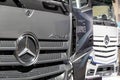 Mercedes Actros F heavy-duty truck at the Hannover IAA Transportation Motor Show. Germany - September 20, 2022