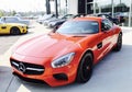 Mercedes AMG GT Red Side View