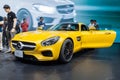 Mercedes AMG GTS on display Royalty Free Stock Photo