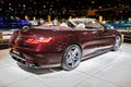 Mercedes-AMG S63 Cabriolet sports car showcased at the Autosalon 2020 Motor Show. Brussels, Belgium - January 9, 2020