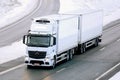 Mercedes-Benz Actros Temperature Controlled Trailer Truck Royalty Free Stock Photo
