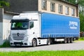 Mercedes-Benz Actros 1851 truck of JP Spedition Transport logistics company Royalty Free Stock Photo