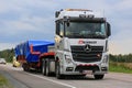Mercedes-Benz Actros Wide Load Heavy Transport Royalty Free Stock Photo