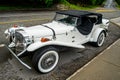 Mercedes Benz Alamy SS black and white convertible sport car in the 1920s