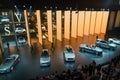 Mercedes-Benz booth at the auto show Royalty Free Stock Photo