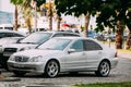 Mercedes-Benz C-Class W203 Car Parked In street on Sunny Summe Royalty Free Stock Photo