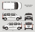 Mercedes-Benz Citan Medium Combi Van 2015 Royalty Free Stock Photo