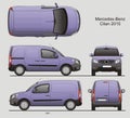 Mercedes-Benz Citan Medium Cargo Van 2015 Royalty Free Stock Photo