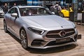 Mercedes Benz CLS 350 Coupe car at the 89th Geneva International Motor Show. Geneva, Switzerland - March 5, 2019 Royalty Free Stock Photo