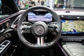 Mercedes-Benz E 400 e 4MATIC AMG Line car at the IAA Mobility 2023 motor show in Munich, Germany - September 4, 2023