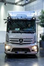 Mercedes Benz eActros 300 Tractor electric truck at the Hannover IAA Transportation Motor Show. Germany - September 20, 2022