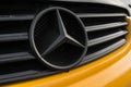 Mercedes-Benz emblem on display Royalty Free Stock Photo