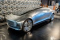 Mercedes Benz F 015 intelligent autonomous self driving vehicle, futuristic electric car, luxury cars, future of transport Royalty Free Stock Photo