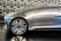 Mercedes Benz F 015 intelligent autonomous self-driving vehicle, futuristic electric car, luxury cars, future of transport Royalty Free Stock Photo