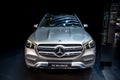 Mercedes-Benz GLE 300d 4MATIC car at the Paris Motor Show in Expo Porte de Versailles. France - October 3, 2018