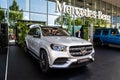 Mercedes-Benz GLS car showcased at the Frankfurt IAA Motor Show. Germany - September 10, 2019