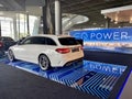 The Mercedes-Benz hybrid car C300e with electric and combustion engine as part of the EQ Power line is presented in the