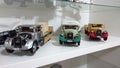 Mercedes Benz LO2750 transporters scale model cars in display