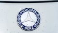 MERCEDES BENZ Logo from Oldtimer Royalty Free Stock Photo