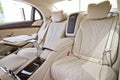 Mercedes-Benz S-Class 2013 Model Rear Seat Royalty Free Stock Photo