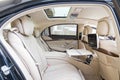 Mercedes-Benz S-Class 2013 Model Rear Seat Royalty Free Stock Photo