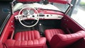 Mercedes Benz 190SL red leather interior