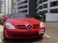 Mercedes-Benz SLK 350 Coupe in Miraflores, Lima Royalty Free Stock Photo