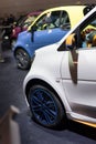 Mercedes-Benz smart at the auto show Royalty Free Stock Photo