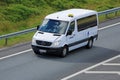 Mercedes-Benz Sprinter Minibus on the Motorway