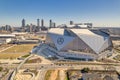 Mercedes Benz Stadium on a Blue Sky day Royalty Free Stock Photo
