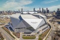 Mercedes Benz Stadium home of the Atlanta Falcons Royalty Free Stock Photo