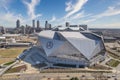 Mercedes Benz Stadium, home to the Falcons and Atlanta United Royalty Free Stock Photo