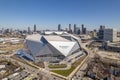 Mercedes Benz Stadium in West Atlanta Royalty Free Stock Photo