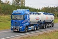 Mercedes-Benz Tank Truck on the Road Royalty Free Stock Photo