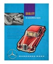 Mercedes Benz vintage car advert