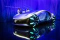 Mercedes-Benz Vision AVTR intuitive smart concept car, reading your mind while driving, showcased at the IAA Mobility 2021 motor