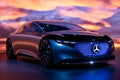 Mercedes-Benz Vision EQS luxury electric concept car Royalty Free Stock Photo