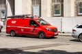 Mercedes-Benz Vito van of Vienna firefighters IMF Feuerwehr with slight motion blur effect