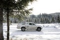 Mercedes-Benz X Class climbing on snow