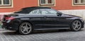 Mercedes Cabriolet Parked on the streets of Budapest.