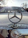 Mercedes 190d under snow