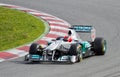 Mercedes F1 racing Royalty Free Stock Photo