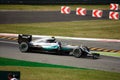 Mercedes Formula 1 at Monza driven by Nico Rosberg Royalty Free Stock Photo