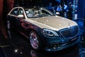 Mercedes Maybach S 650 luxury car at the 89th Geneva International Motor Show. Geneva, Switzerland - March 5, 2019