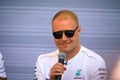 Mercedes racing driver Valtteri Bottas at Formula One World Championship Grand Prix race fan event in Monte Carlo Monaco Royalty Free Stock Photo