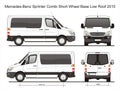 Mercedes Sprinter Combi SWB Low Roof Van 2010 Blueprint