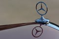 Mercedes star reflection Royalty Free Stock Photo