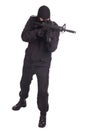 Mercenary with m16 rifle